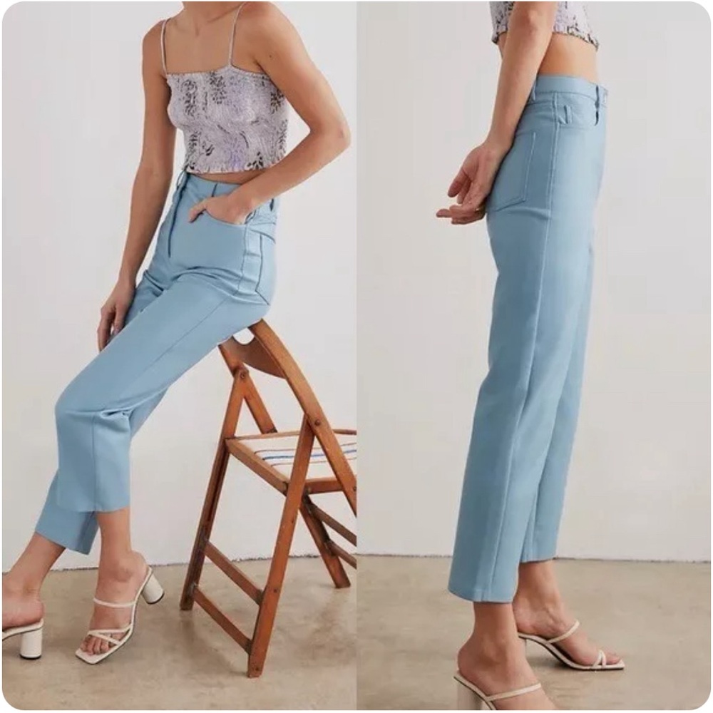 Wilfred by Aritzia | Light Blue Grayish Leather Pants